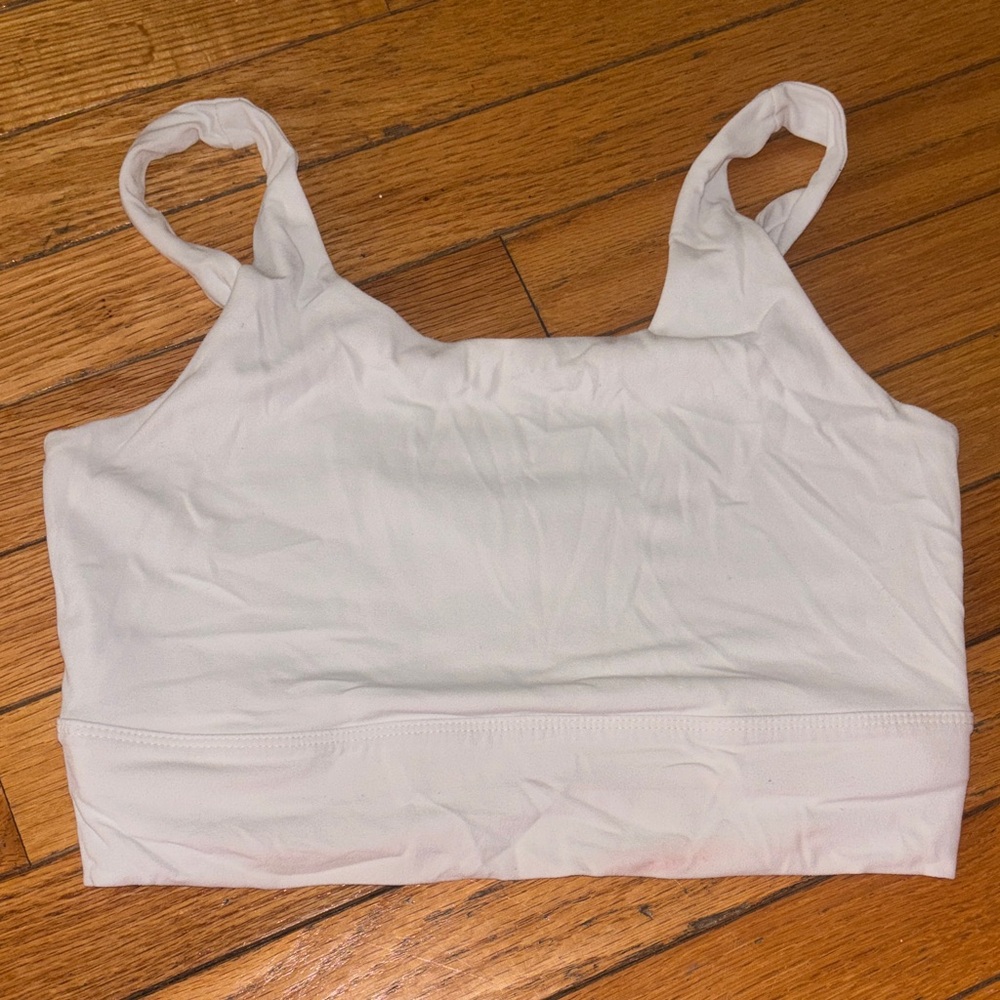 White Cropped Tank Top